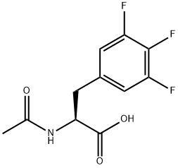 N-ACETYL-3-(3,4,5-TRIFLUORO-PHENYL)-DL-ALANINE
 结构式