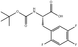 BOC-L-2,4,5-三氟苯丙氨酸 结构式