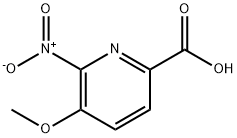 5-甲氧基-6-硝基吡啶-2-羧酸 结构式