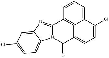4,11-二氯-7H-苯甲酰亚胺基偶氮[2,1-A]苯并[DE]异喹啉-7-酮MFCD00815907 结构式