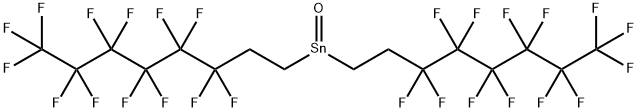 双(3,3,4,4,5,5,6,6,7,7,8,8,8-十三氟辛基)氧化锡 结构式
