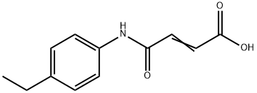 4-((4-乙基苯基)氨基)-4-氧代丁-2-烯酸 结构式