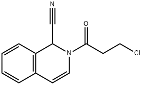 2-(3-CHLOROPROPANOYL)-1,2-DIHYDROISOQUINOLINE-1-CARBONITRILE 结构式