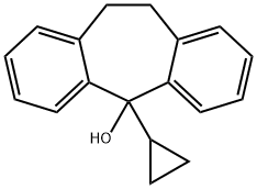 5-Cyclopropyl-10,11-dihydro-5H-dibenzo[a,d]cyclohepten-5-ol 结构式