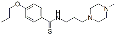 N-[3-(4-Methyl-1-piperazinyl)propyl]-p-(propoxy)thiobenzamide 结构式