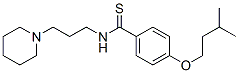 p-(Isopentyloxy)-N-(3-piperidinopropyl)thiobenzamide 结构式