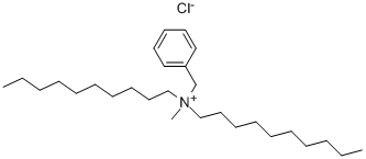 氯化N-甲基-N,N-二癸基苯甲铵 结构式