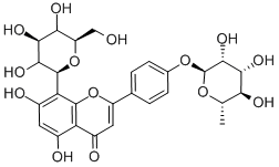 牡荆素-4'-鼠李糖甙 结构式