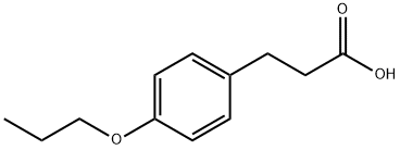 3-(4-N-丙氧基苯基)丙酸 结构式