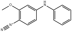2-methoxy-4-(phenylamino)benzenediazonium  结构式