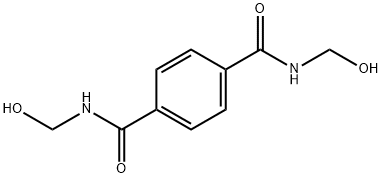 Terephthalic acid bis-(hydroxymethylamide) 结构式