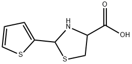 2-(2-噻吩基)-1,3-噻唑烷-4-羧酸 结构式