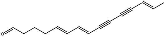 (5E,7E,13E)-5,7,13-Pentadecatriene-9,11-diynal 结构式