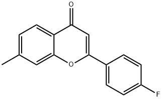 2-(4-FLUOROPHENYL)-7-METHYL-4H-CHROMEN-4-ONE 结构式