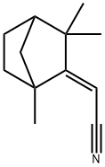 Acetonitrile, (1,3,3-trimethylbicyclo[2.2.1]hept-2-ylidene)-, (2E)- (9CI) 结构式