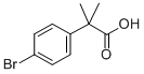 2-(4-溴苯基)-2-甲基丙酸 结构式