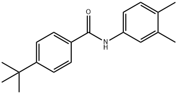 4-tert-butyl-N-(3,4-dimethylphenyl)benzamide 结构式