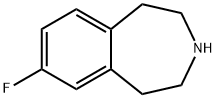 1H-3-Benzazepine,7-fluoro-2,3,4,5-tetrahydro-(9CI) 结构式