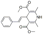 DIMETHYL 2,6-DIMETHYL-4-STYRYL-1,4-DIHYDROPYRIDINE-3,5-DICARBOXYLATE 结构式