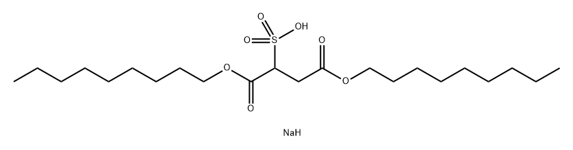 sodium 1,4-dinonyl sulphonatosuccinate  结构式