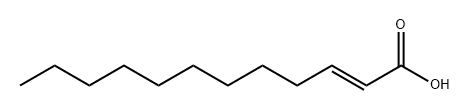 反式-2-十二烷烯酸 结构式