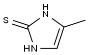 2-巯基-4-甲基咪唑 结构式