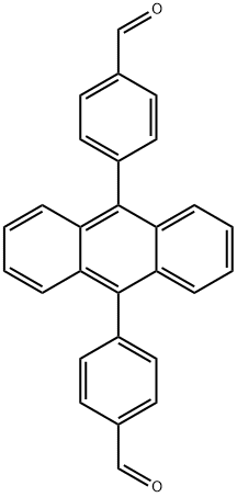 9,10-二(4-醛基苯基)蒽 结构式
