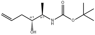 Carbamic acid, [(1R,2R)-2-hydroxy-1-methyl-4-pentenyl]-, 1,1-dimethylethyl 结构式