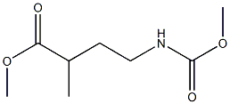 Butanoic  acid,  4-[(methoxycarbonyl)amino]-2-methyl-,  methyl  ester,  (+)- 结构式