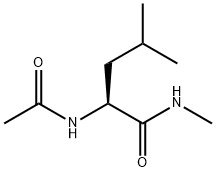 (2S)-2-(乙酰氨基)-N,4-二甲基-戊酰胺 结构式