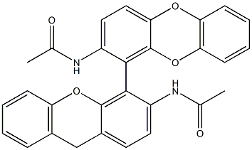 N,N'-(9,9',10,10'-tetrahydro-9,9',10',10'-tetraoxo[1,1'-bianthracene]-2,2'-diyl)bisacetamide 结构式