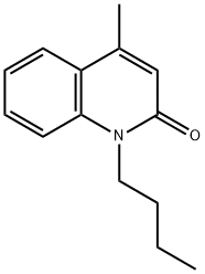 1-丁基-4甲基-2-喹啉酮 结构式