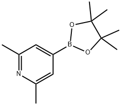 2,6-二甲基吡啶-4-硼酸频那醇酯 结构式