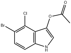 乙酸-5-溴-4-氯-3-吲哚氧基酯 结构式
