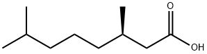 (R)-3,7-Dimethyloctanoic acid 结构式