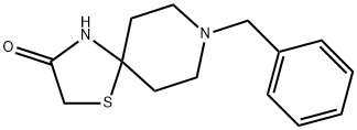 8-Benzyl-1-thia-4,8-diazaspiro[4.5]decan-3-one 结构式