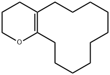 3,4,5,6,7,8,9,10,11,12,13,14-dodecahydro-2H-cyclododeca[b]pyran 结构式