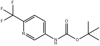 N-BOC-5-氨基-2-三氟甲基吡啶 结构式
