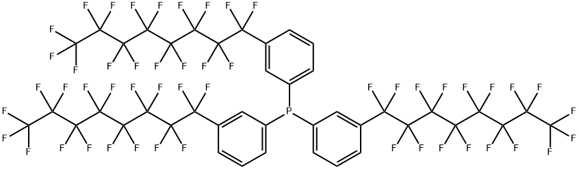 三[3-(七氟辛基)苯基]磷化氢 结构式