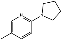 Pyridine, 5-methyl-2-(1-pyrrolidinyl)- (9CI) 结构式