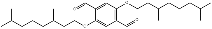 2,5-双(3,7-二甲基辛基氧)对苯二醛 结构式