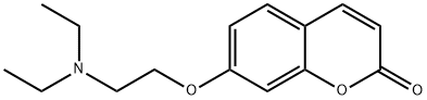 7-(2-diethylaminoethoxy)chromen-2-one 结构式