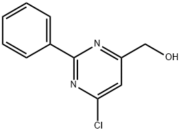 (6-氯-2-苯基嘧啶-4-基)甲醇 结构式