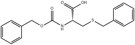N-苄氧羰基-S-苄基-L-半胱氨酸 结构式