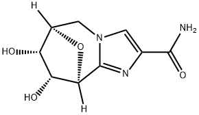 6,9-Epoxy-5H-imidazo[1,2-a]azepine-2-carboxamide, 6,7,8,9-tetrahydro-7,8-dihydroxy-, (6R,7S,8R,9S)- (9CI) 结构式