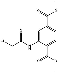 2-[(氯乙酰基)氨基]对苯二甲酸二甲酯 结构式