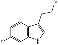 1H-INDOLE,3-(2-BROMOETHYL)-6-FLUORO 结构式