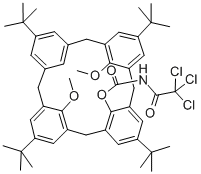 25,27-DIMETHOXY-26-(N-TRICHLOROACETYL)CARBAMOYLOXY-P-TERT-BUTYLCALIX[4!ARENE, 95 结构式