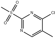 4-氯-5-甲基-2-(甲磺酰基)嘧啶 结构式