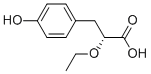 (R)-2-ETHOXY-3-(4-HYDROXY-PHENYL)-PROPIONIC ACID
 结构式
